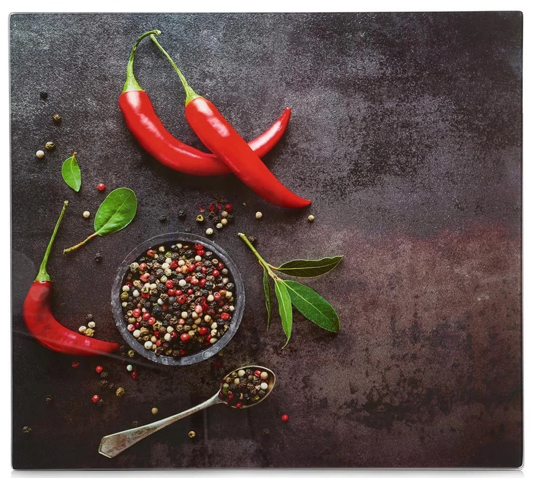 ZELLER Schneide- und Abdeckplatte Chilli Bunt ESG-Sicherheitsglas