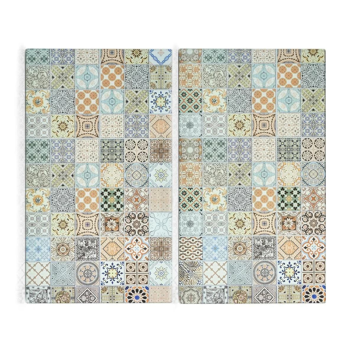 ZELLER Schneide- und Abdeckplatte Mosaik Bunt ESG-Sicherheitsglas