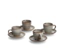 ZELLER Espressotasse Set 8-teilig Taupe Keramik Bild 2