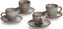 ZELLER Espressotasse Set 8-teilig Taupe Keramik Bild 4