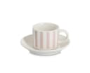 Zeller Present Espresso-Set "Stripes" 8-tlg. beige/weiß Bild 1
