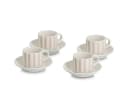 Zeller Present Espresso-Set "Stripes" 8-tlg. beige/weiß Bild 2