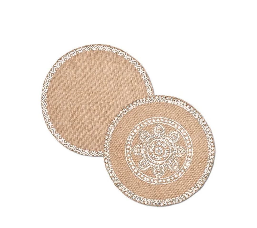 Zeller Present Platzset Ethno Jute Natur 38 cm