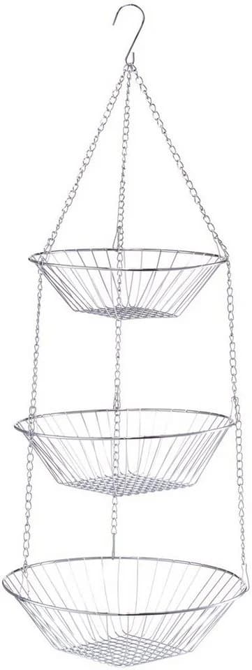 ZELLER PRESENT Hängekorb 3-fach Silber Metall - Bild 2