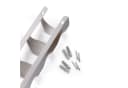ZELLER PRESENT Flaschenregal Wandhalter Silber Edelstahl Bild 1