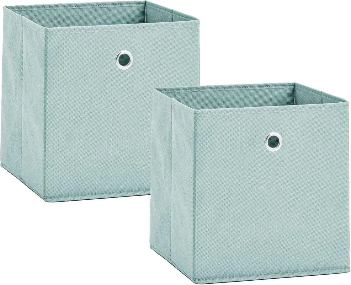 Zeller Present Aufbewahrungsbox Set Grün Vlies Faltbar - Bild 2