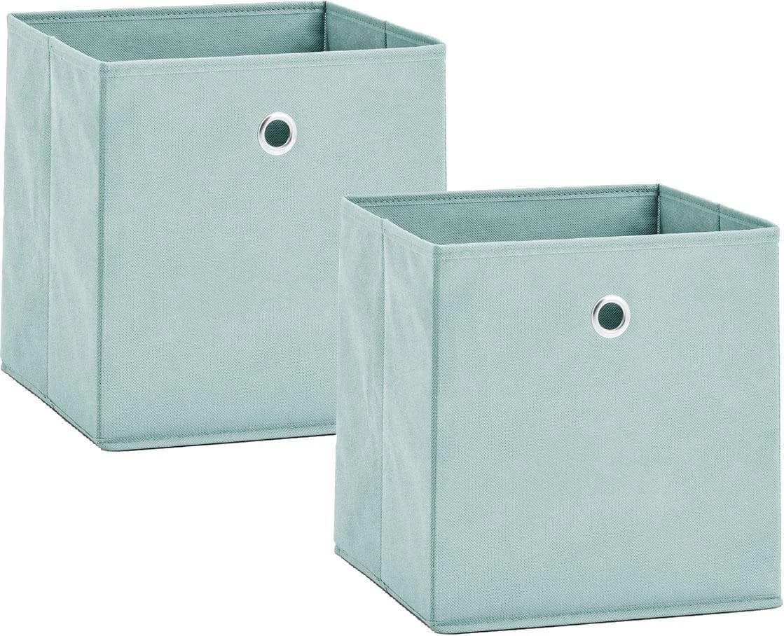 Zeller Present Aufbewahrungsbox Set Grün Vlies Faltbar - Bild 4