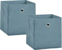 Zeller Present Aufbewahrungsbox Set Blau Vlies Faltbar Bild 2