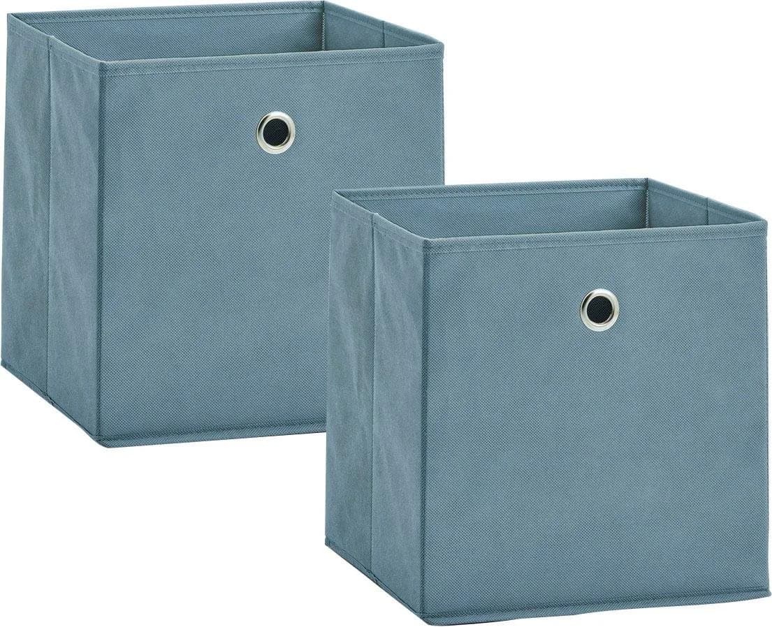 Zeller Present Aufbewahrungsbox Set Blau Vlies Faltbar - Bild 2