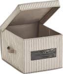 Zeller Present Aufbewahrungsbox Stripes 2-tlg. Beige Vlies mit Sichtfenster Bild 4
