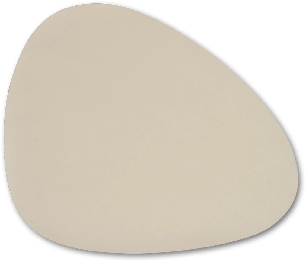 ZELLER PRESENT Platzset Set 6-tlg. Beige Kunstleder Curve Design - Bild 2