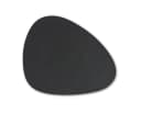 ZELLER PRESENT Platzset Set Schwarz Kunstleder Oval 6-tlg. Bild 2