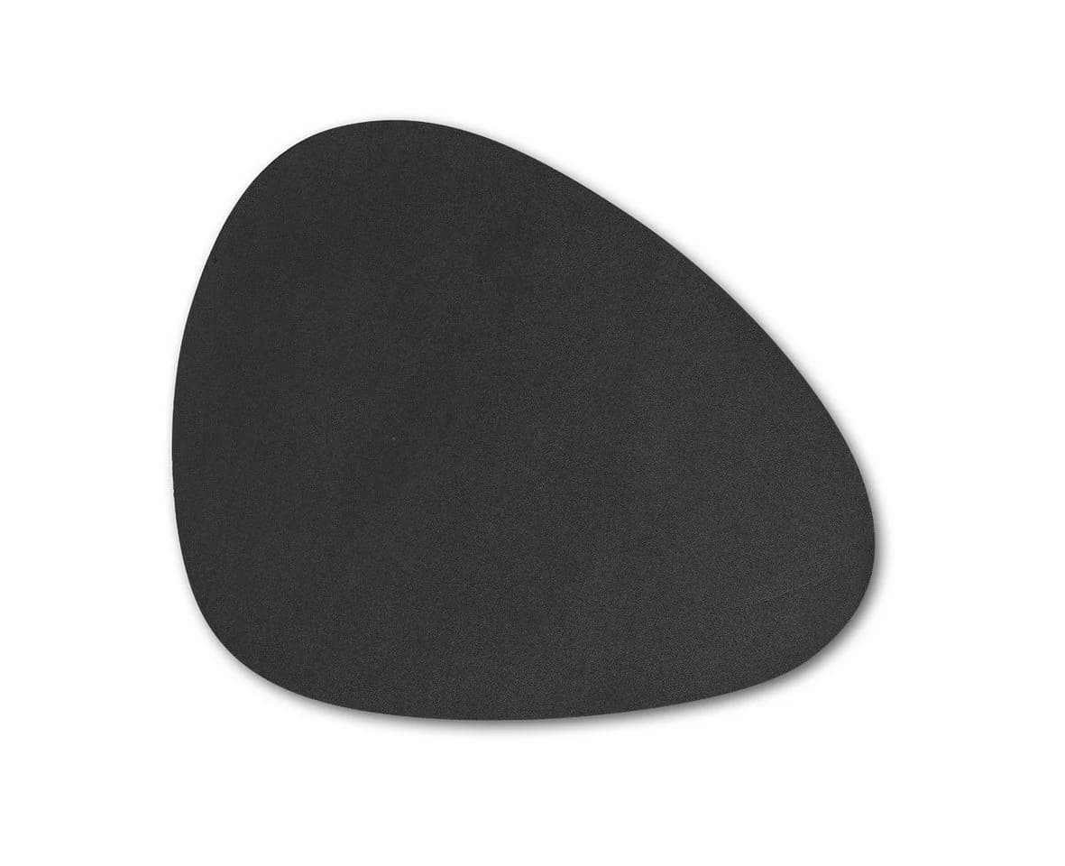 ZELLER PRESENT Platzset Set Schwarz Kunstleder Oval 6-tlg. - Bild 2