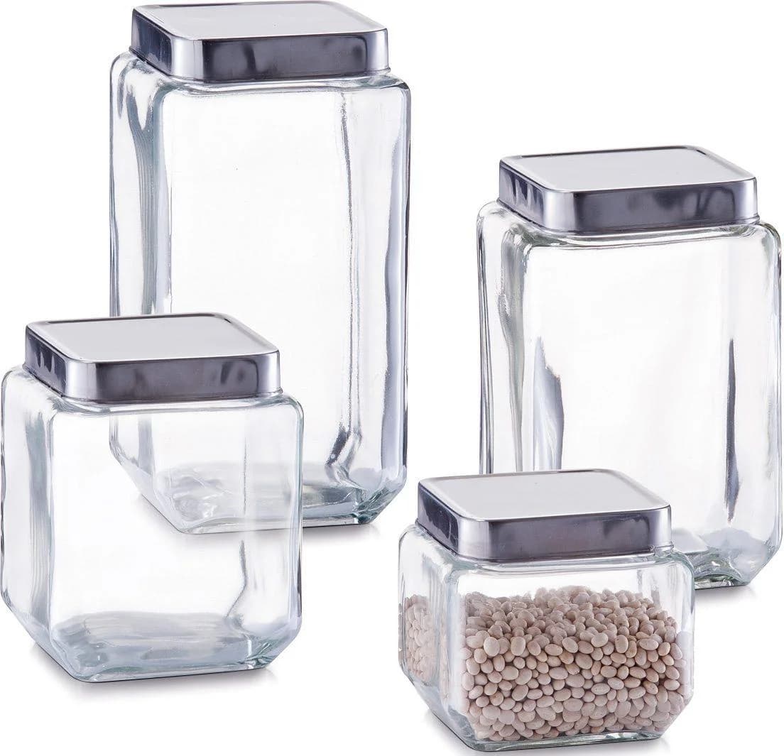 ZELLER Vorratsglas PRESENT Transparent Lebensmittelaufbewahrung