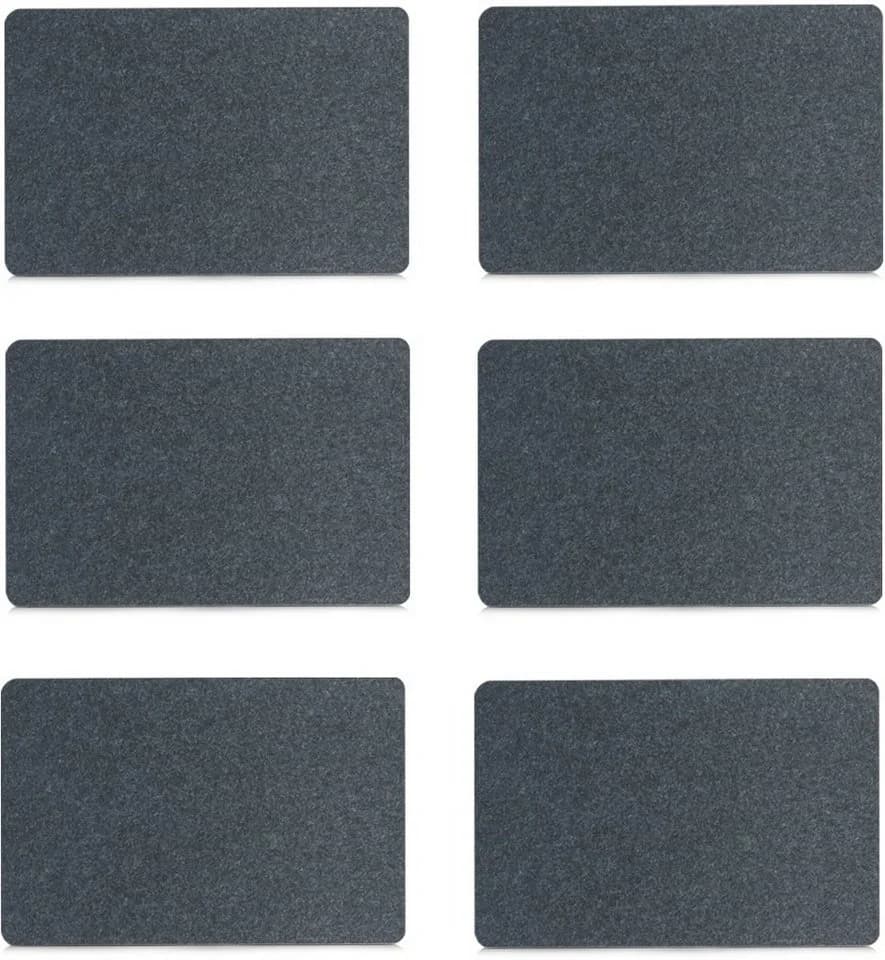 ZELLER PRESENT Platzset 6-tlg. Anthrazit Filz