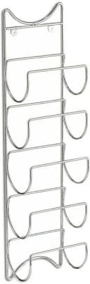 Zeller Present Flaschenregal Set 2-tlg. Silber Metall Bild 1