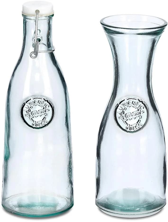 Karaffe ZELLER PRESENT transparent Recycled Glas