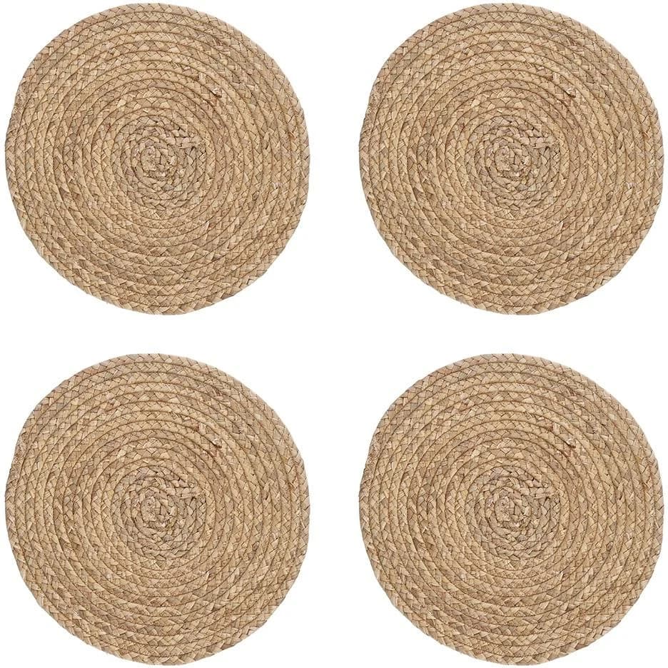 Zeller Present Platzset 4-tlg. Wasserhyazinthe Beige Rund 38cm - Bild 2