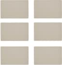 ZELLER PRESENT Platzset Set 6-tlg. Creme Metallic Kunstleder Bild 2
