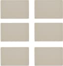 ZELLER PRESENT Platzset Set 6-tlg. Creme Metallic Kunstleder Bild 4