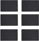 ZELLER PRESENT Platzset Set 6-tlg. Schwarz Metallic Kunstleder Bild 1