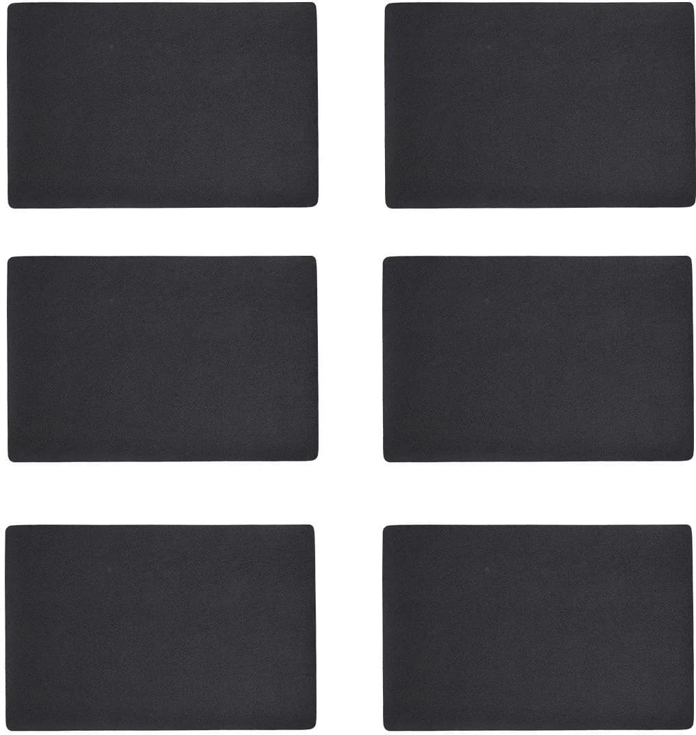 ZELLER PRESENT Platzset Set 6-tlg. Schwarz Metallic Kunstleder - Bild 2