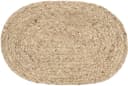 ZELLER PRESENT Platzset Set 4-tlg. Oval Beige Natur Abwischbar Bild 1