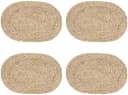 ZELLER PRESENT Platzset Set 4-tlg. Oval Beige Natur Abwischbar Bild 2