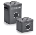 Zeller Present Aufbewahrungsbox Landry Set 2 St. Grau Metall Bild 2
