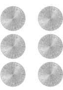 Zeller Present Platzset Silber Rund 38cm Festlich Bild 2