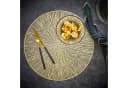 Zeller Present Platzset Gold Rund 38 cm Feierlicher Look Bild 1