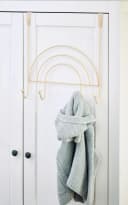 ZELLER Garderobenleiste PRESENT Beige Regenbogen Design 4 Haken Bild 1