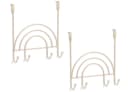 ZELLER Garderobenleiste PRESENT Beige Regenbogen Design 4 Haken Bild 2