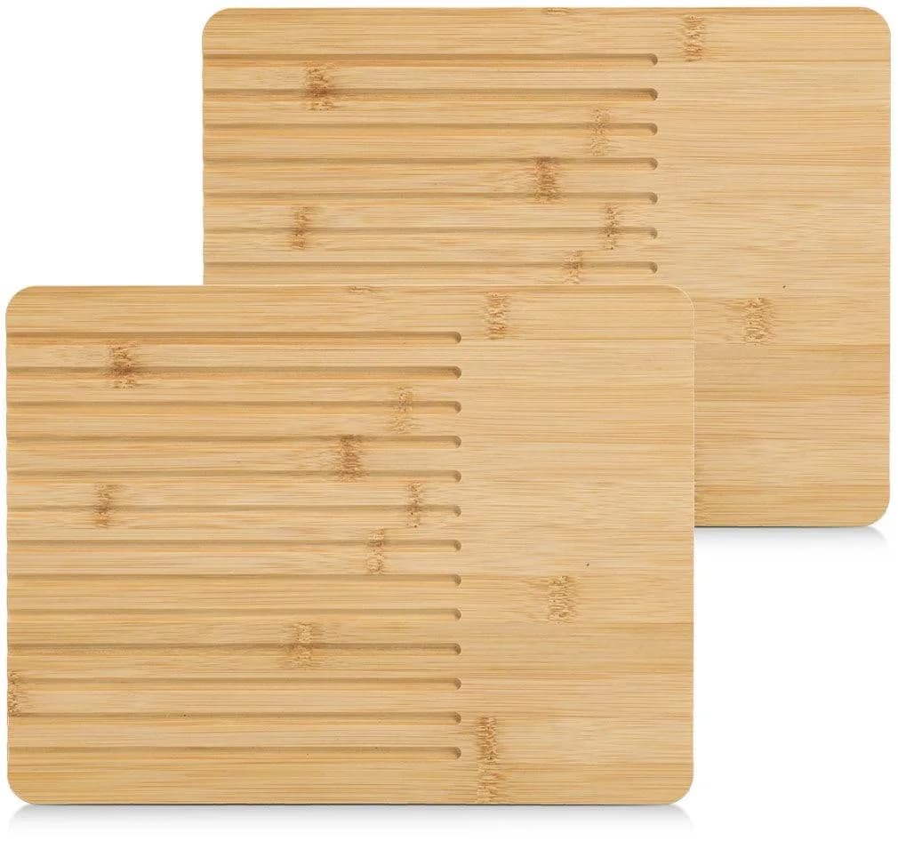 ZELLER PRESENT Brot-Schneidebrett Bambus 2-tlg. Hellbraun