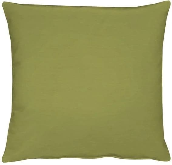 APELT Kissenhülle 40x40 cm Grün Rips Uni Baumwolle Polyester
