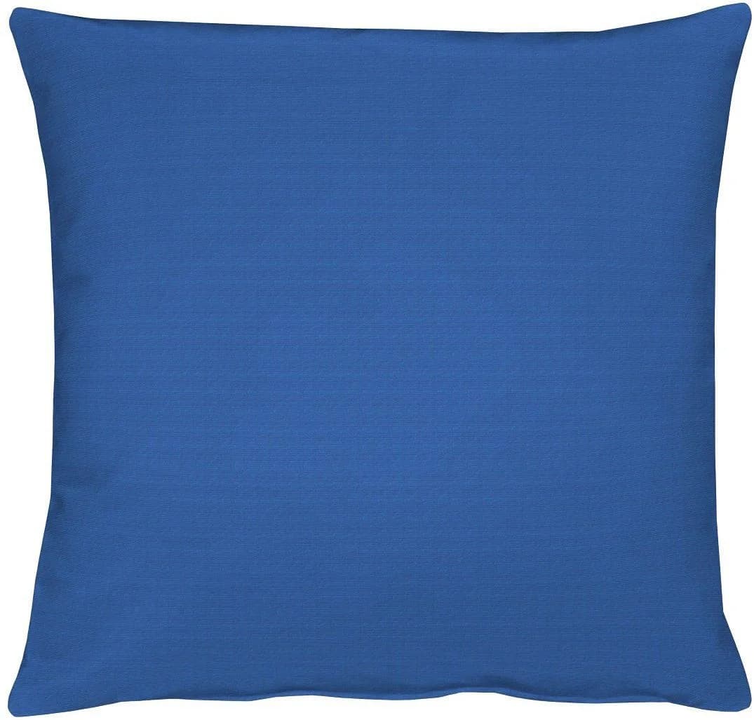 APELT Dekokissen 51x51 cm Blau Rips Uni