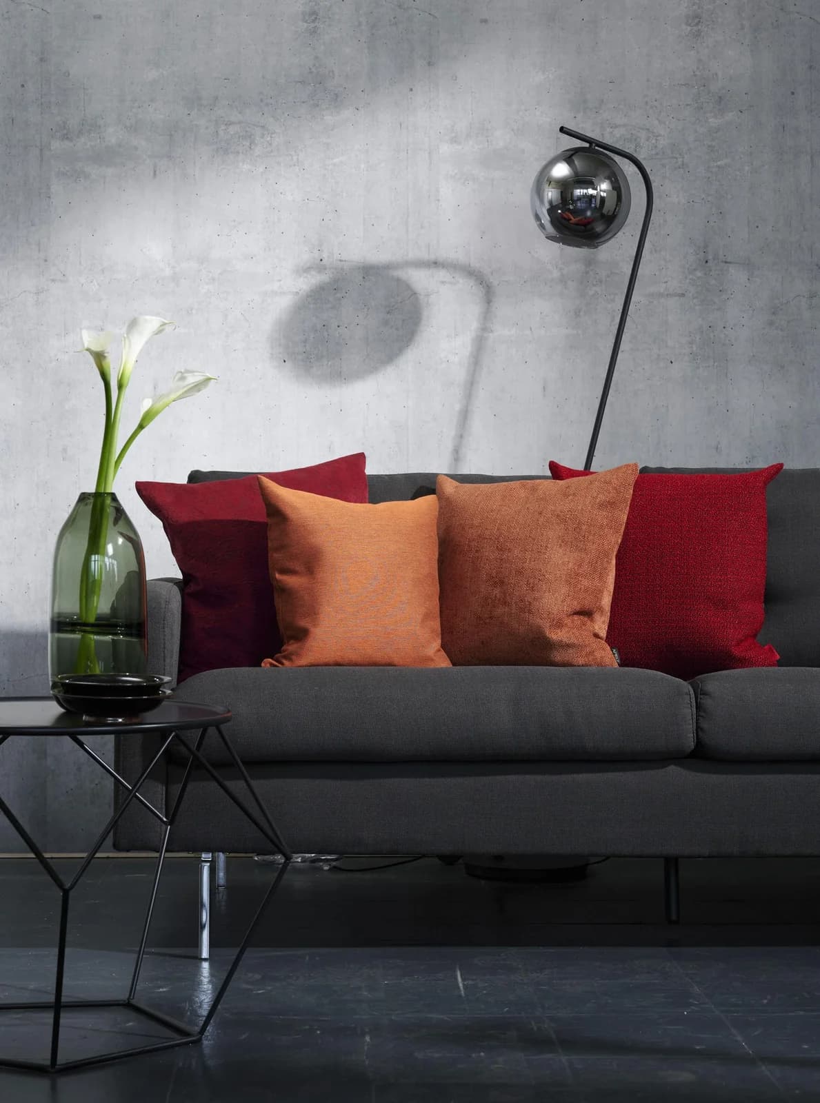 APELT Dekokissen Arezzo Rot 46x46cm Polyester Kissenhülle