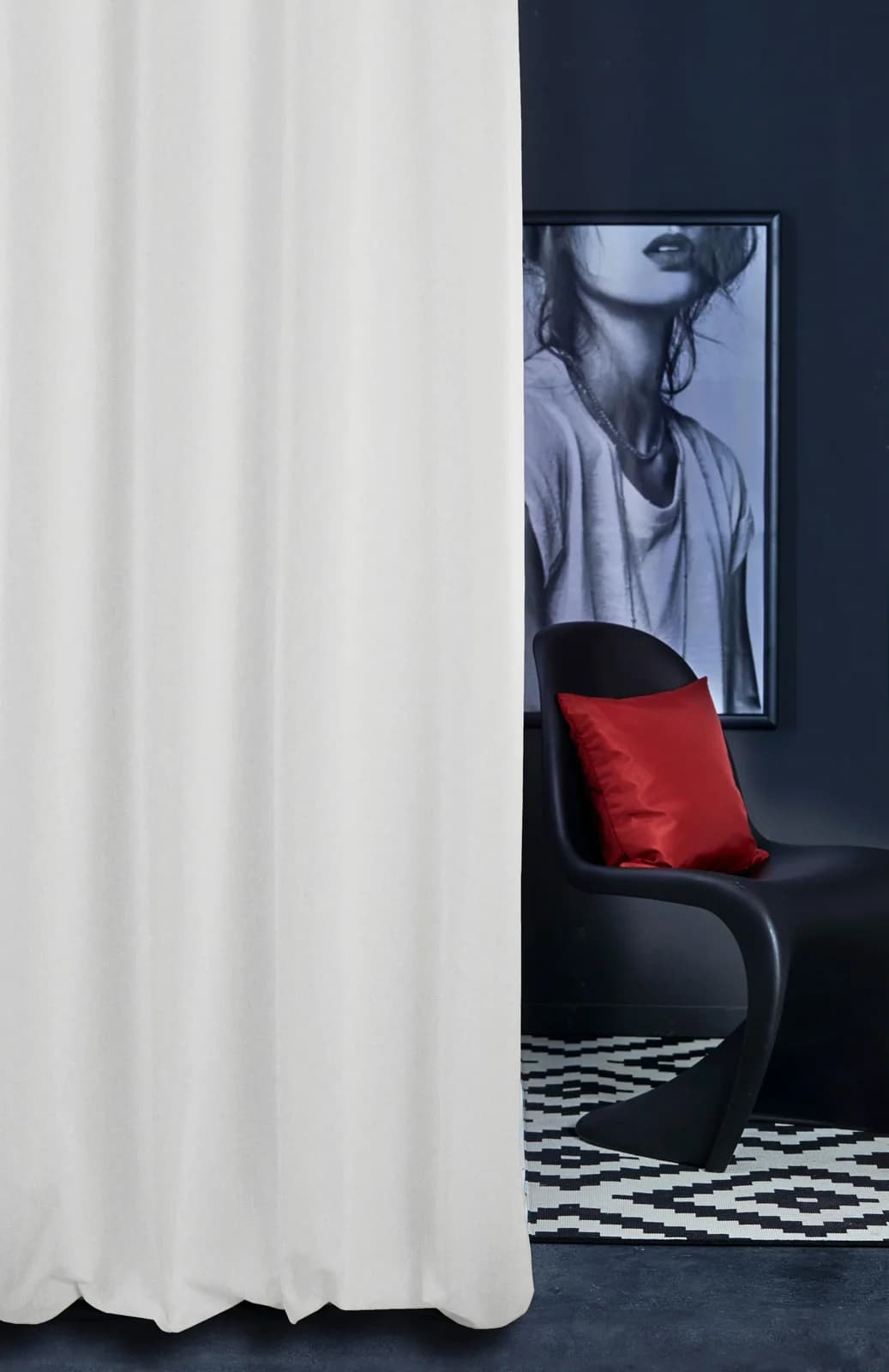Vorhang APELT ALASKA Grau Jacquard Baumwolle Polyester