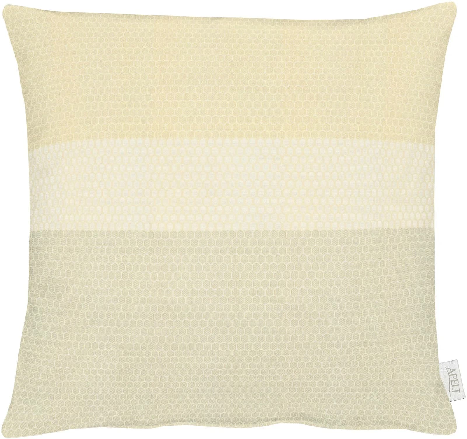 Dekokissen APELT "Rayon" Gr. 1 Beige Polyester Jacquard