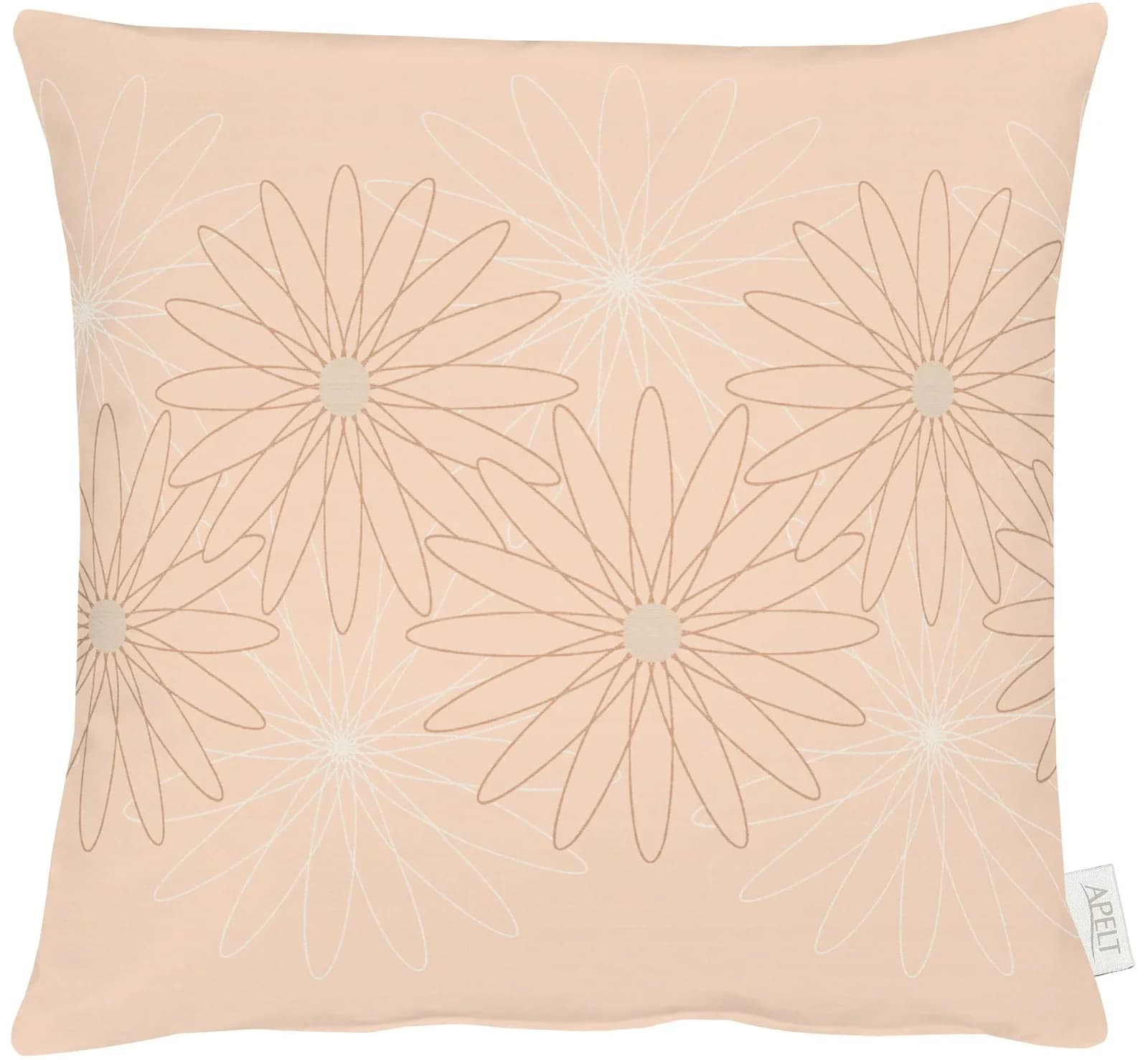 Dekokissen APELT "1712" Apricot Jacquardstoff 45x45cm