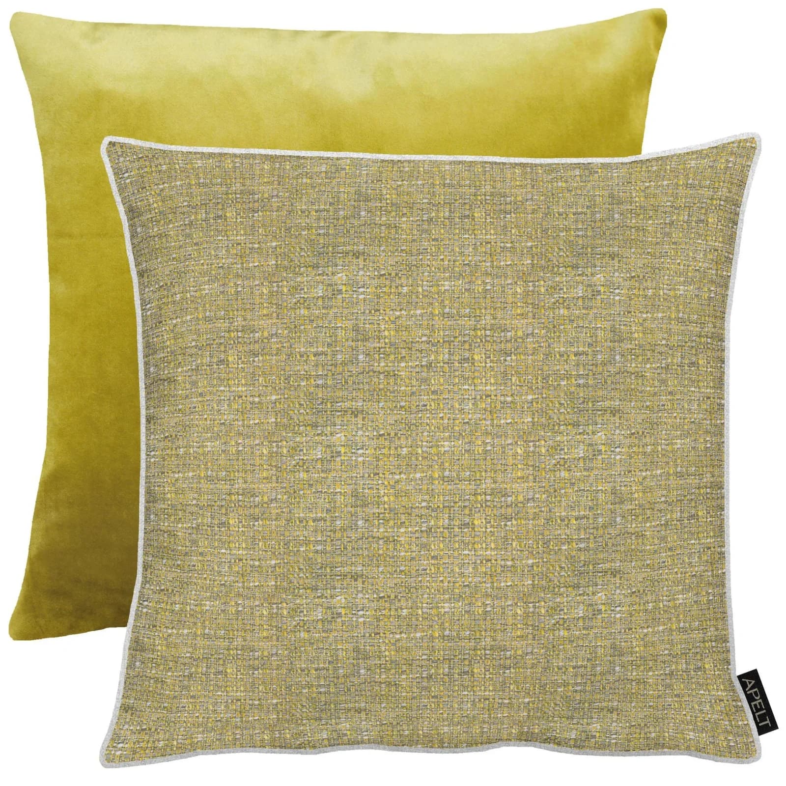 Dekokissen APELT Alessio Gr. 2 Grün Gemustert Polyester