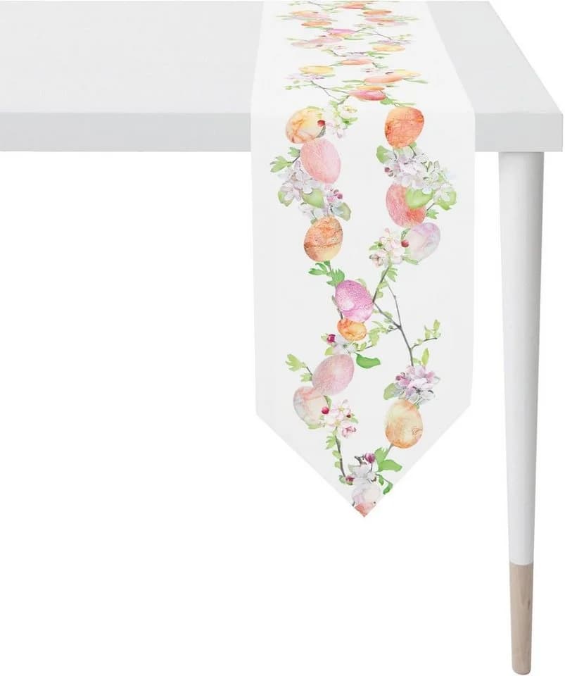 APELT Tischband HAPPY EASTER Bunt Osterdeko Baumwolle Polyester - Bild 2
