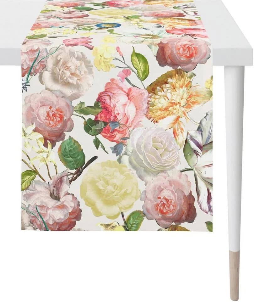 APELT Tischläufer Sina SUMMER GARDEN Bunt Rosenblüten Digitaldruck - Bild 2