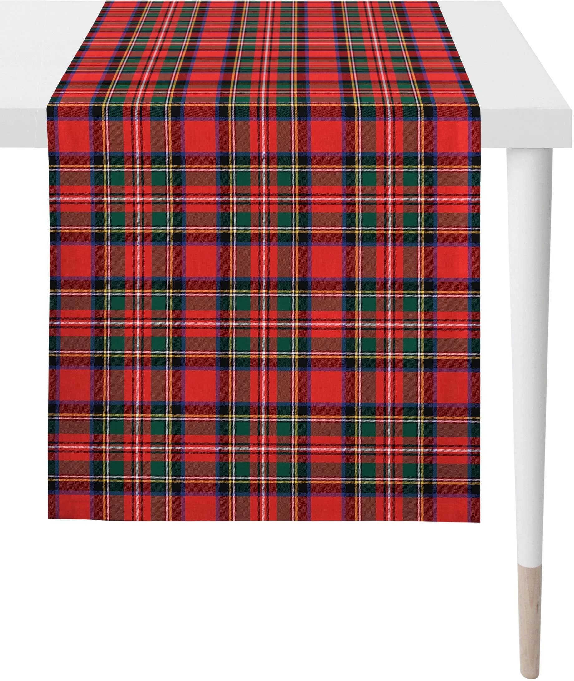 APELT Tischläufer Winterwelt 9539 Rot Baumwolle 140x48cm