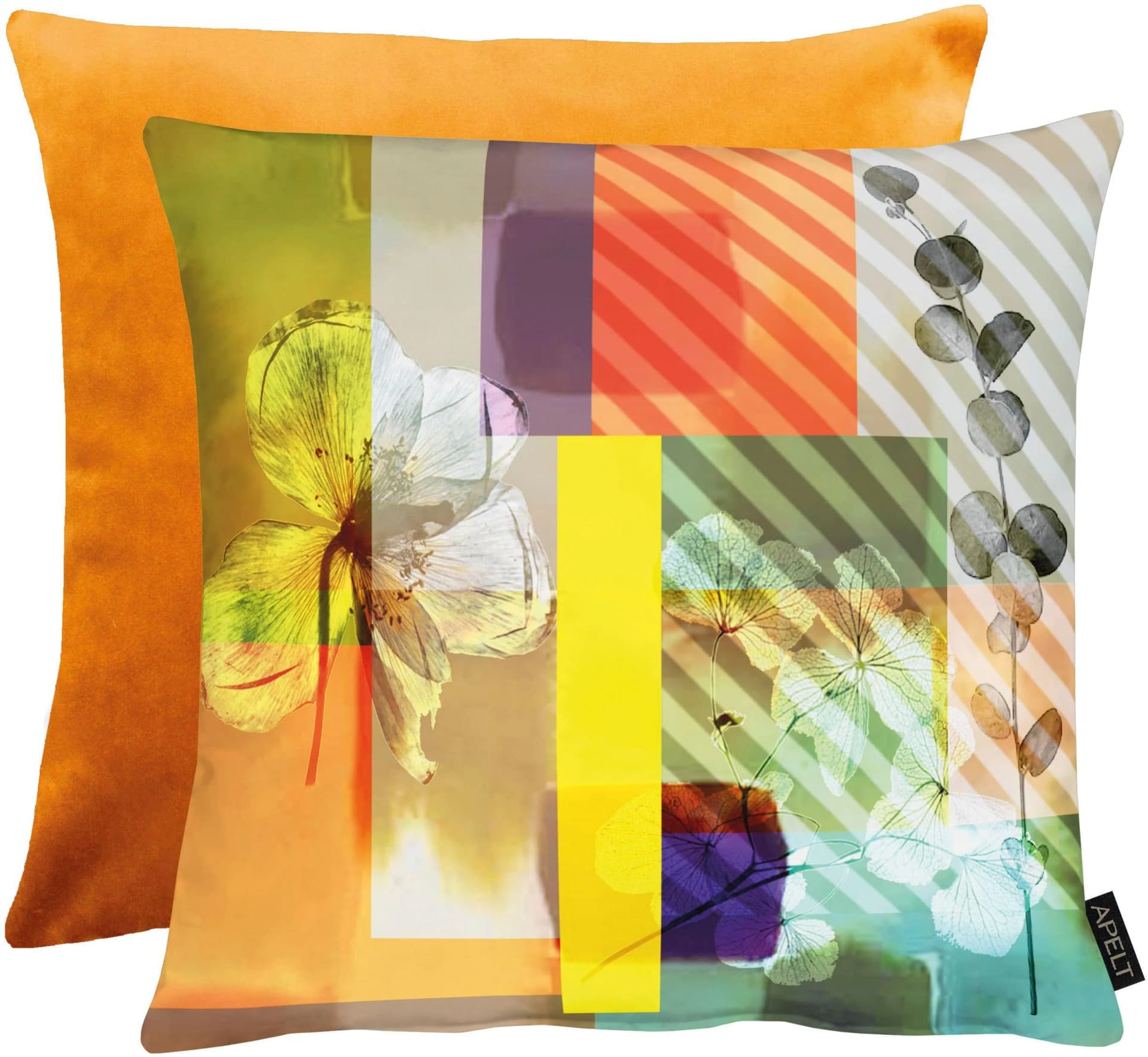 APELT Dekokissen Enja Orange Wendekissen 45x45cm Polyester