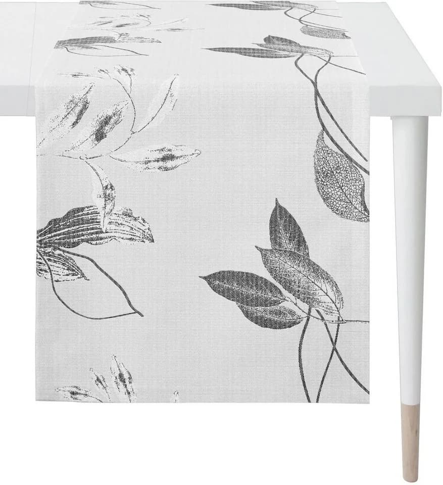 APELT Tischläufer 1602 LOFT STYLE Schwarz Grau Weiß Jacquard - Bild 2
