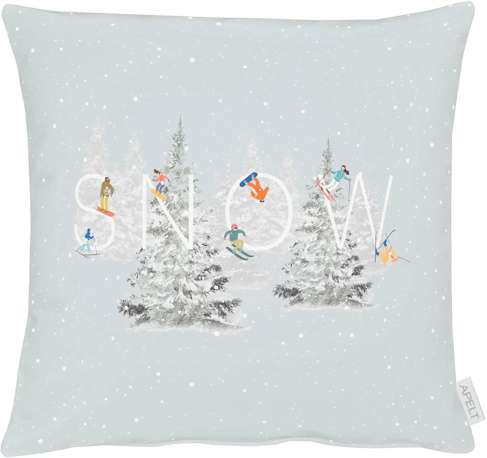Dekokissen APELT 4689 Bunt Grau Gemustert Baumwolle Polyester