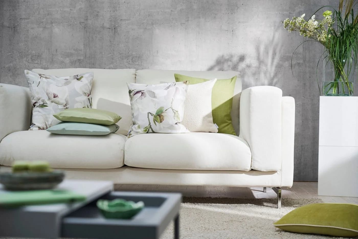 Kissenhülle APELT 6510 Grau Polyester 70% 30% Baumwolle - Bild 3