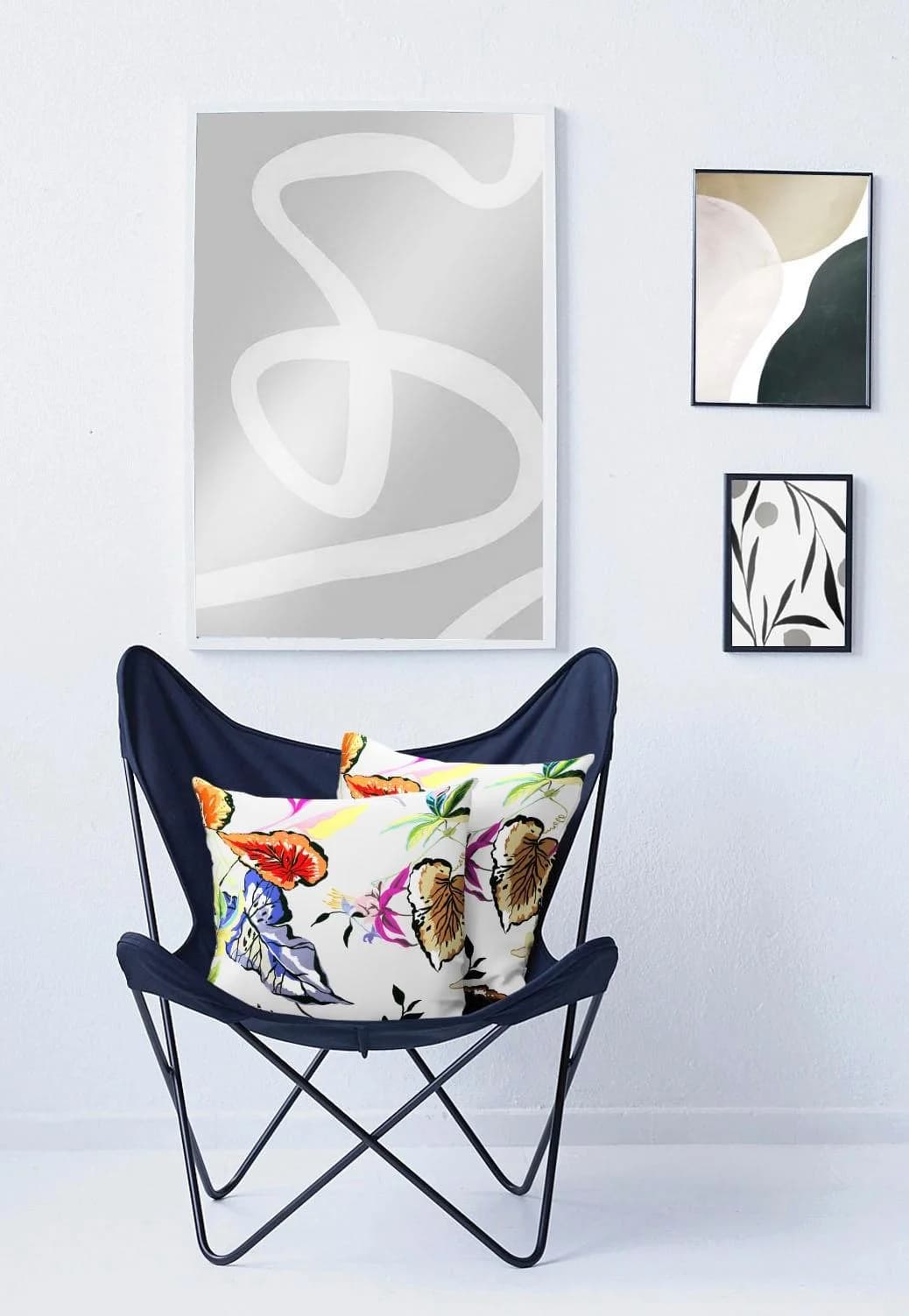 APELT Dekokissen Ibiza Bunt Geblümt 48x48cm Baumwolle