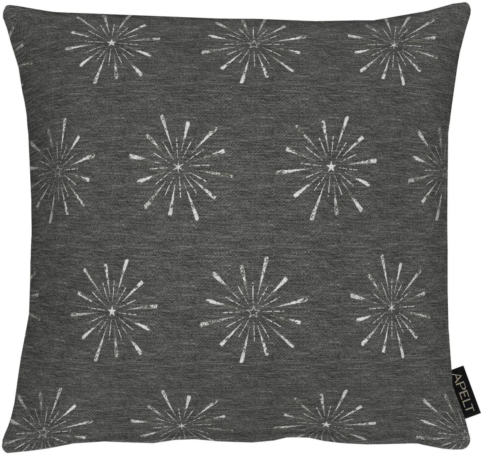 Kissenhülle APELT "6302" Silber Anthrazit 40x40cm Polyester